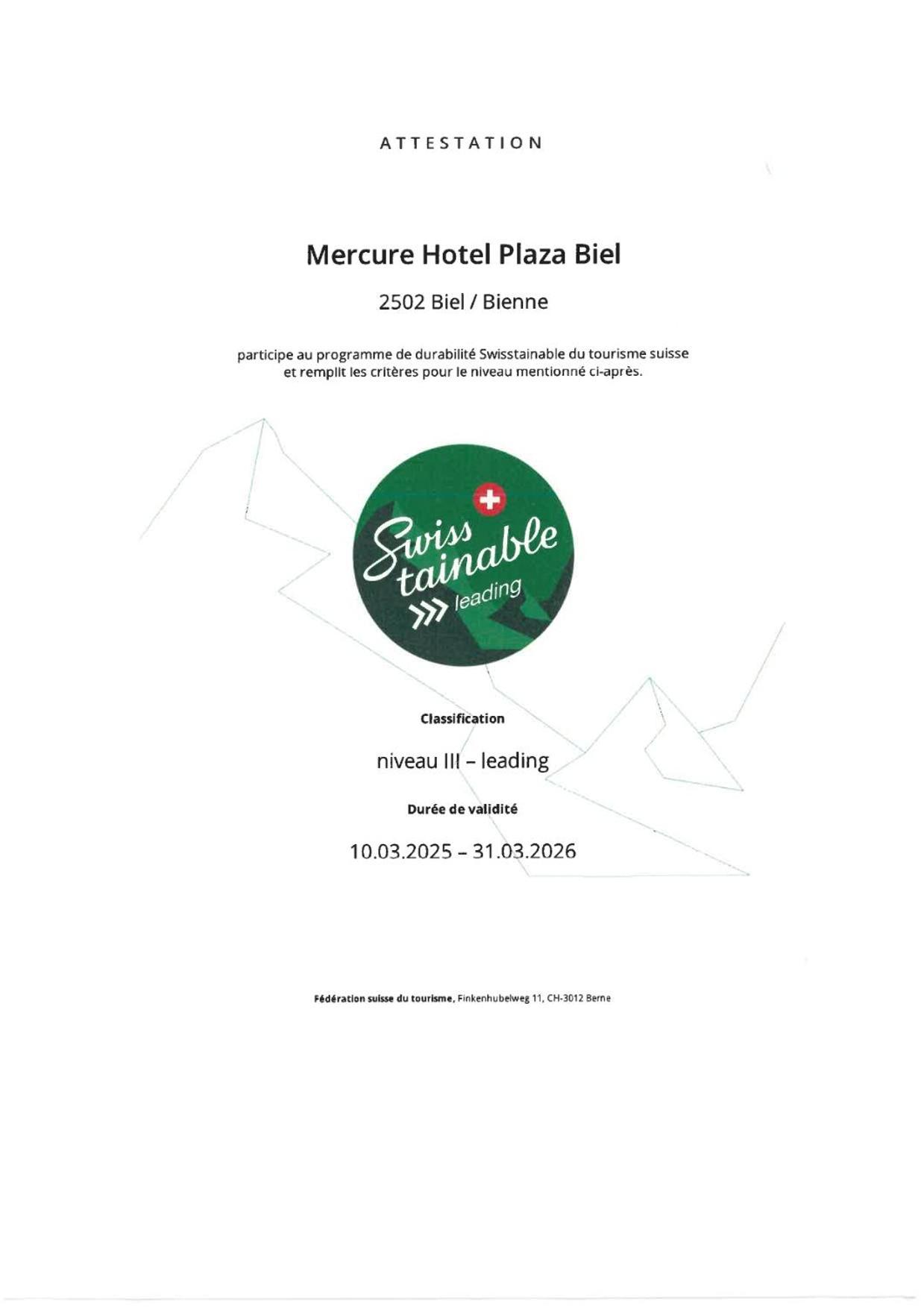 Mercure Biel Eksteriør bilde